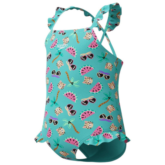 Speedo Βρεφικό μαγιό Girls Digital Frill Thinstrap Swimsuit Speedo Βρεφικό μαγιό Girls Digital Frill Thinstrap Swimsuit